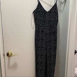 Seek The Label LF Stores Black & White Long Polka Dot Jumpsuit - Size XS / NEW